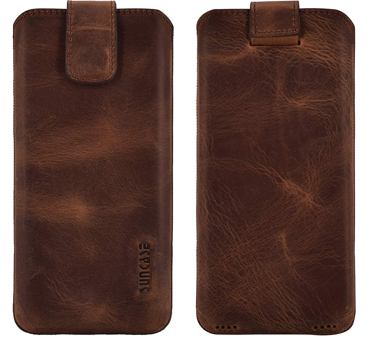 Suncase Leder Etui Für Honor Magic 7 Pro 5G - Echt Leder Handytasche Coffee