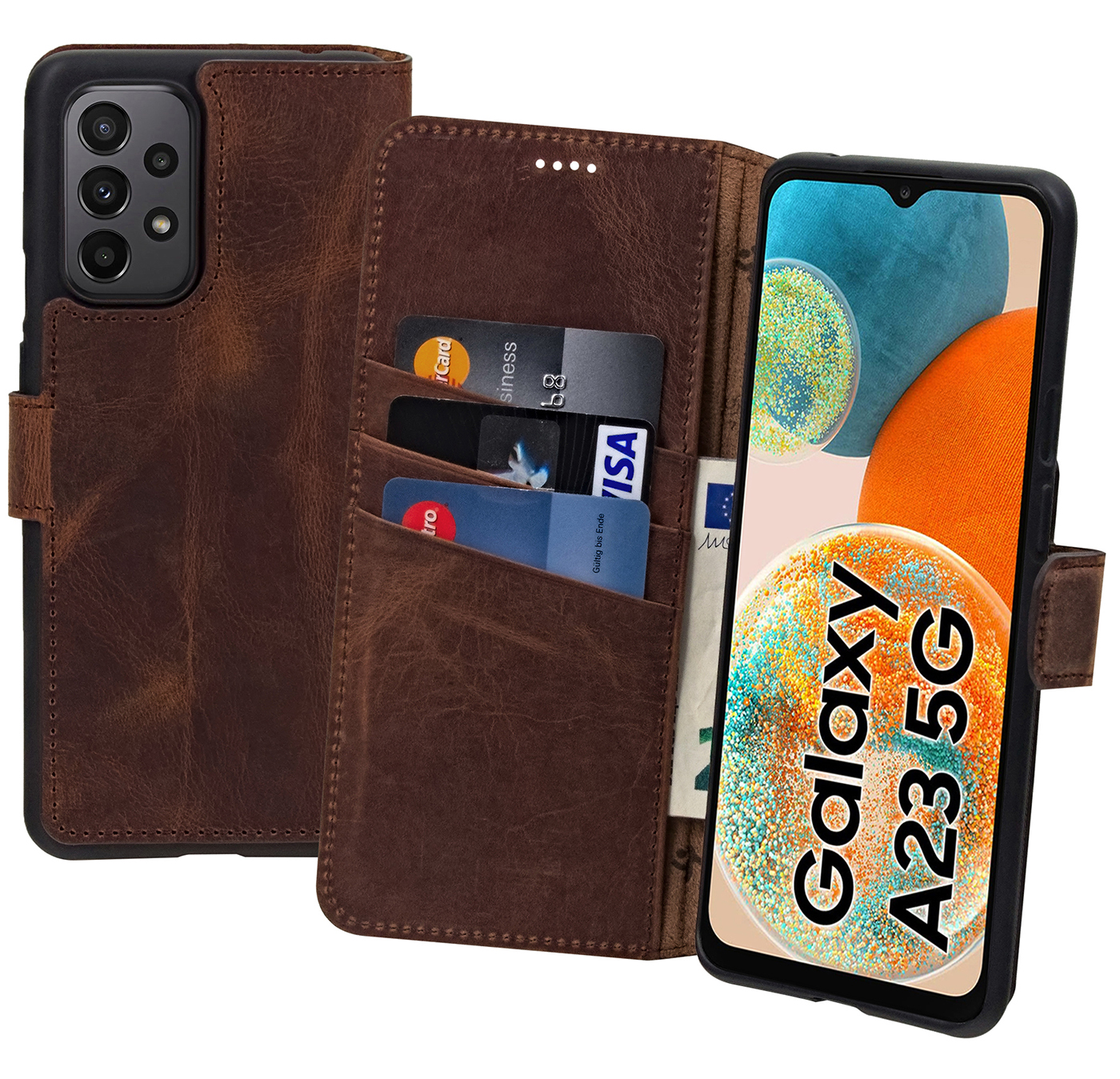 Custodia Per Samsung Galaxy A23 5G A Libro Pelle Protettiva Case Raccoglitore - Foto 5