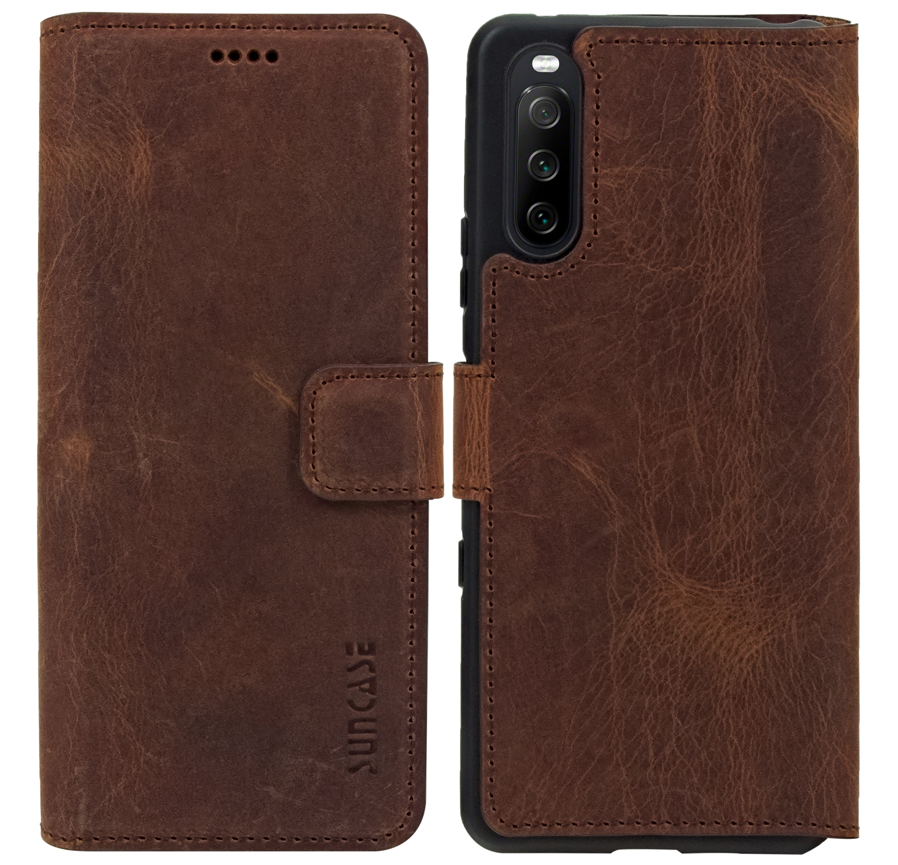 Suncase Custodia Compatibile Con Xiaomi Redmi Note 10S, Con Linguetta