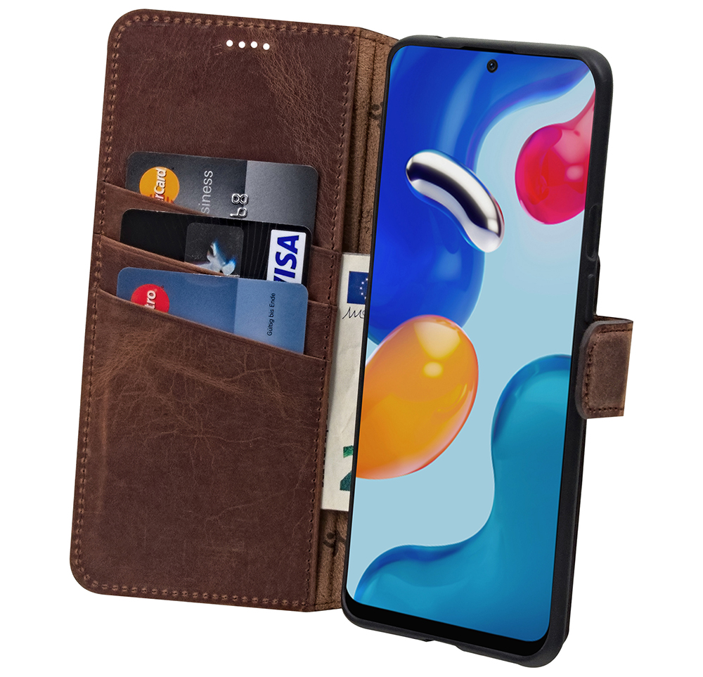Custodia Xiaomi Redmi Note 10 Pro Suncase - Pelle Vera Con Portacarte
