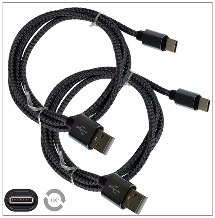 Cavo USB Tipo C 2 Metri Per Motorola Moto G62 5G - Ricarica Rapida E Trasferimento Dati 480Mbps - Connettori In Alluminio - 3